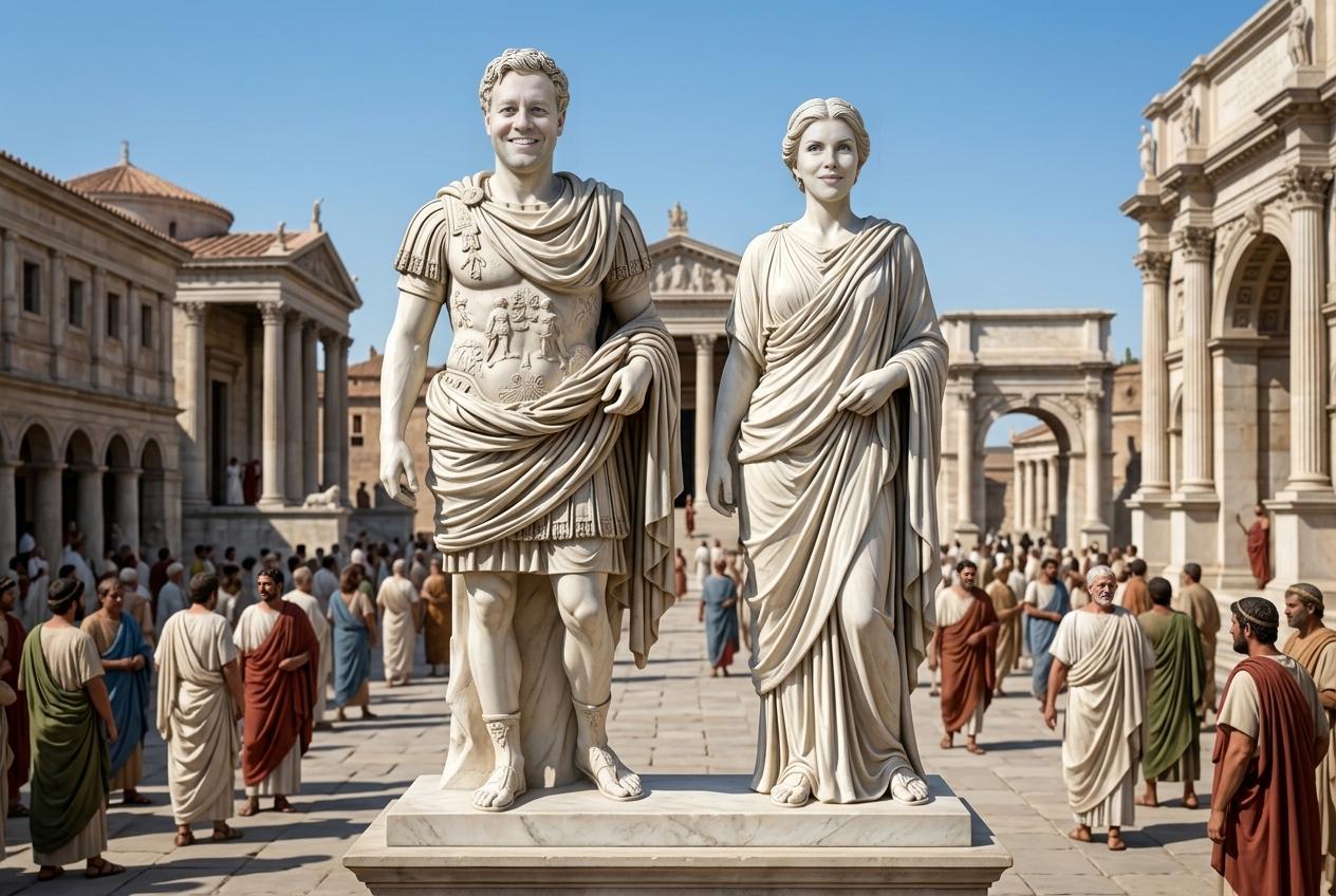 Marble statue